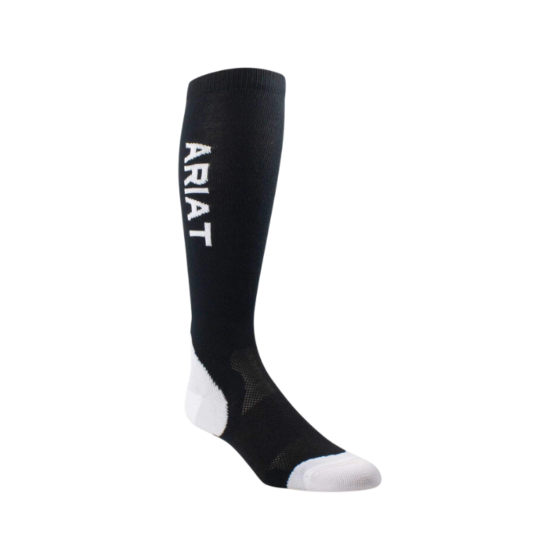 Ariat - Chaussettes d'équitation AriatTEK Performance blanc/ noir | - Ohlala