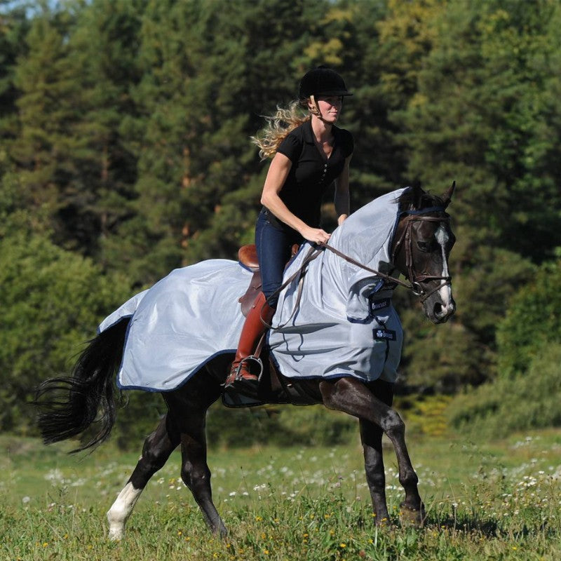 Bucas - Vliegendeken Buzz-Off Riding blauw | - Ohlala