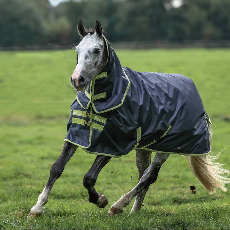 Bucas - Couverture d'extérieur Oasis Turnout 100 gris/ lime 100g