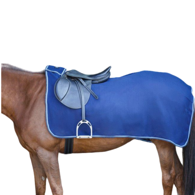Riding World - Couvre-reins polaire marine 220g | - Ohlala