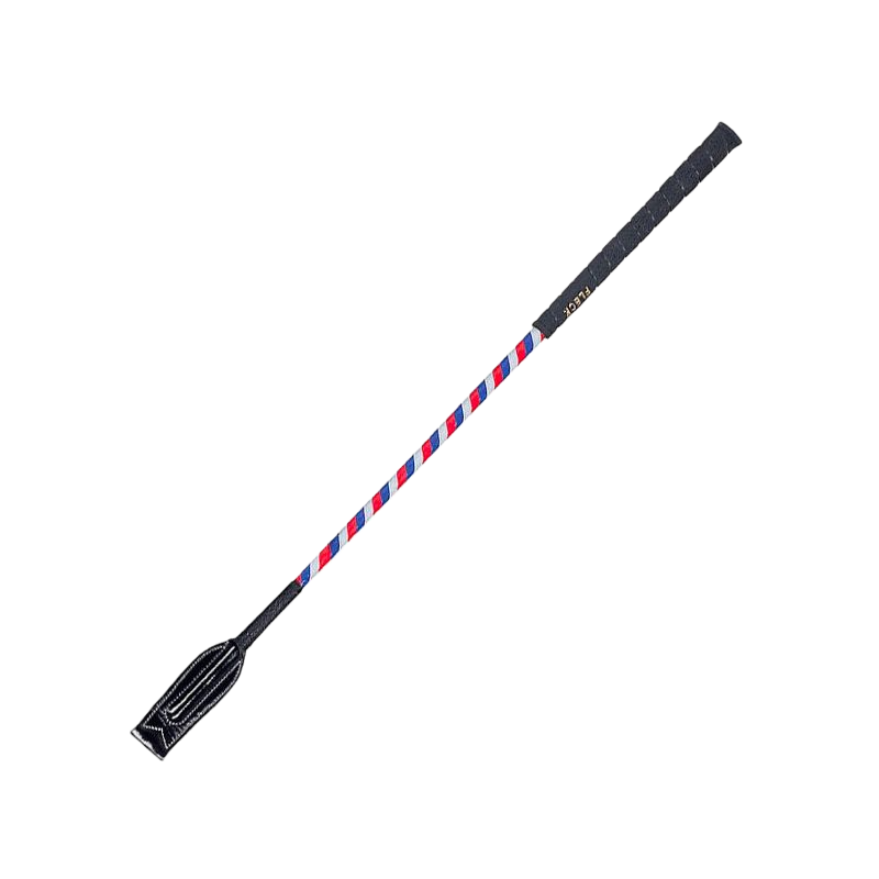 Fleck - Cravache claquette vernis rouge/ blanc/ bleu