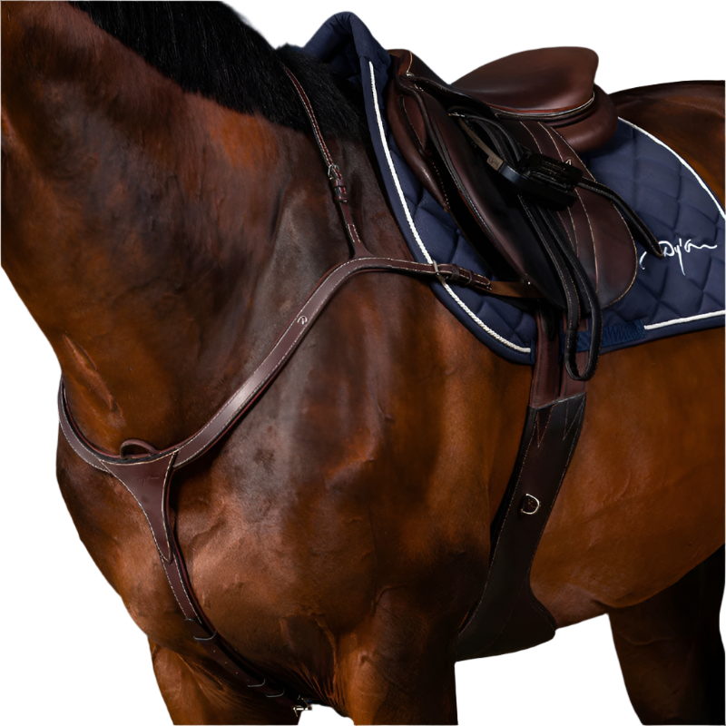 Dyon - Collier de chasse long pont US Collection brun | - Ohlala