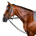 Dyon - Rênes allemandes tout cuir 1/2 Working by Dyon brun | - Ohlala