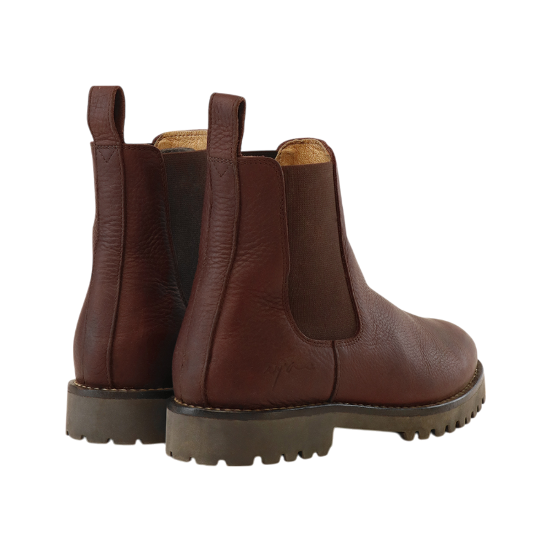 Dyon - Boots d'équitation en cuir Chelsea marron | - Ohlala