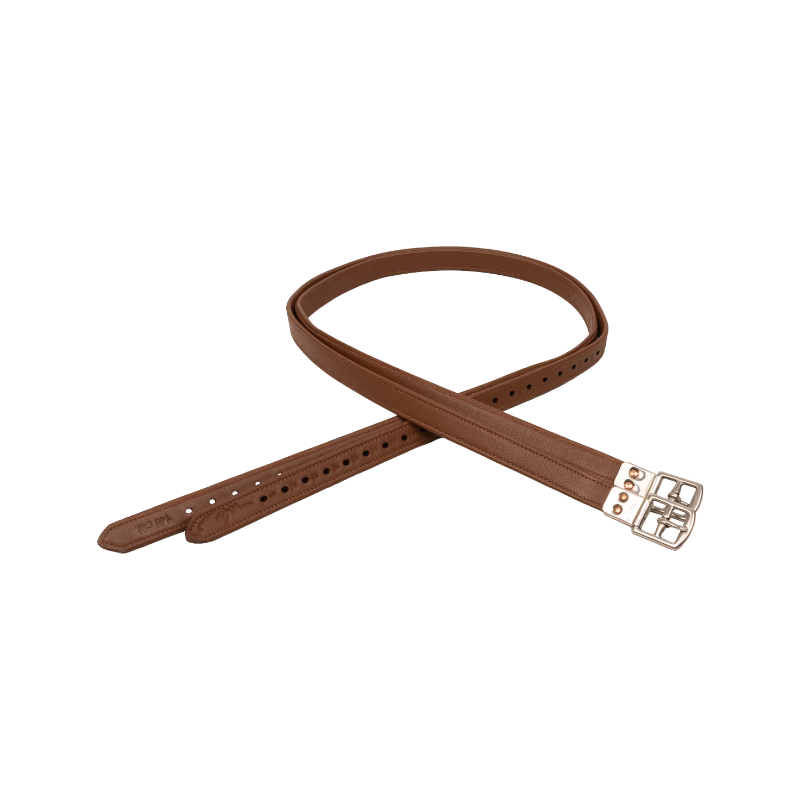Dyon - Etrivières en cuir Soft Premium tabac | - Ohlala