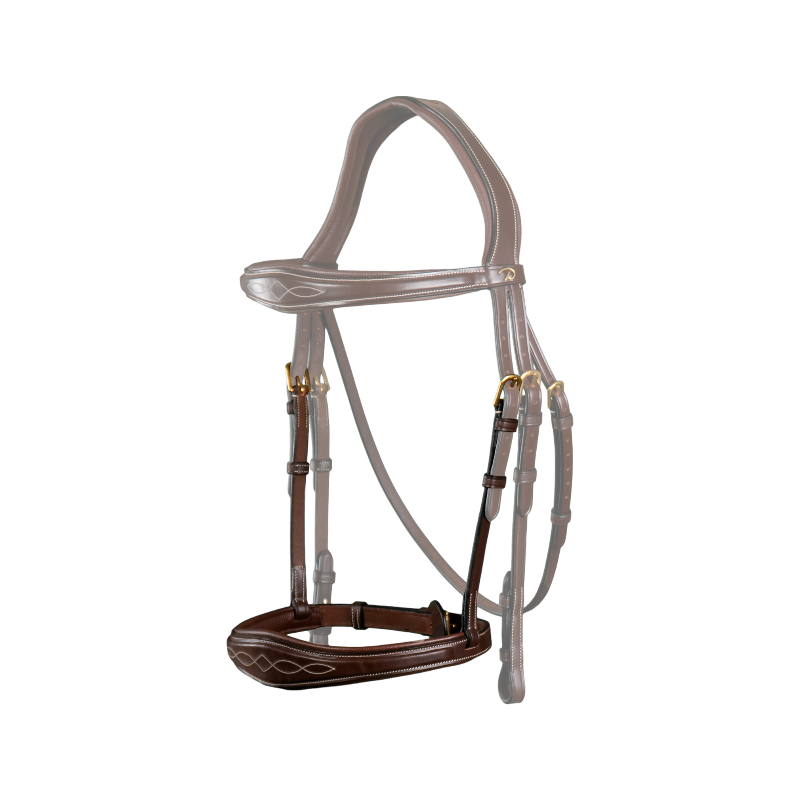 Dyon - Muserolle anatomique sans flash D Collection marron | - Ohlala