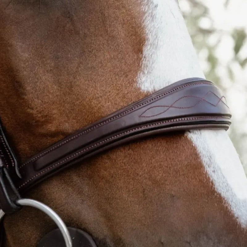 Dyon - Muserolle anatomique sans flash English Collection marron | - Ohlala