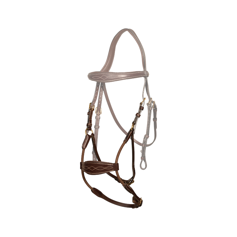 Dyon - Muserolle hybride élastique D Collection havane | - Ohlala