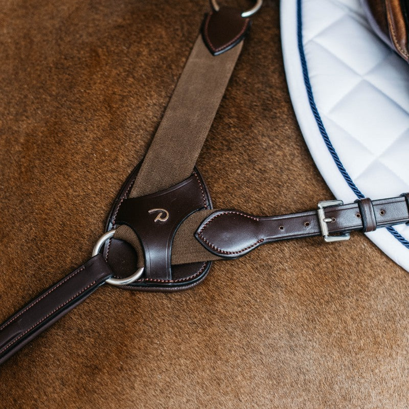 Dyon - Pad de protection collier de chasse 5 points New English Collection marron