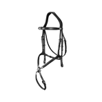 Dyon - Bridon muserolle croisée New English Collection noir | - Ohlala