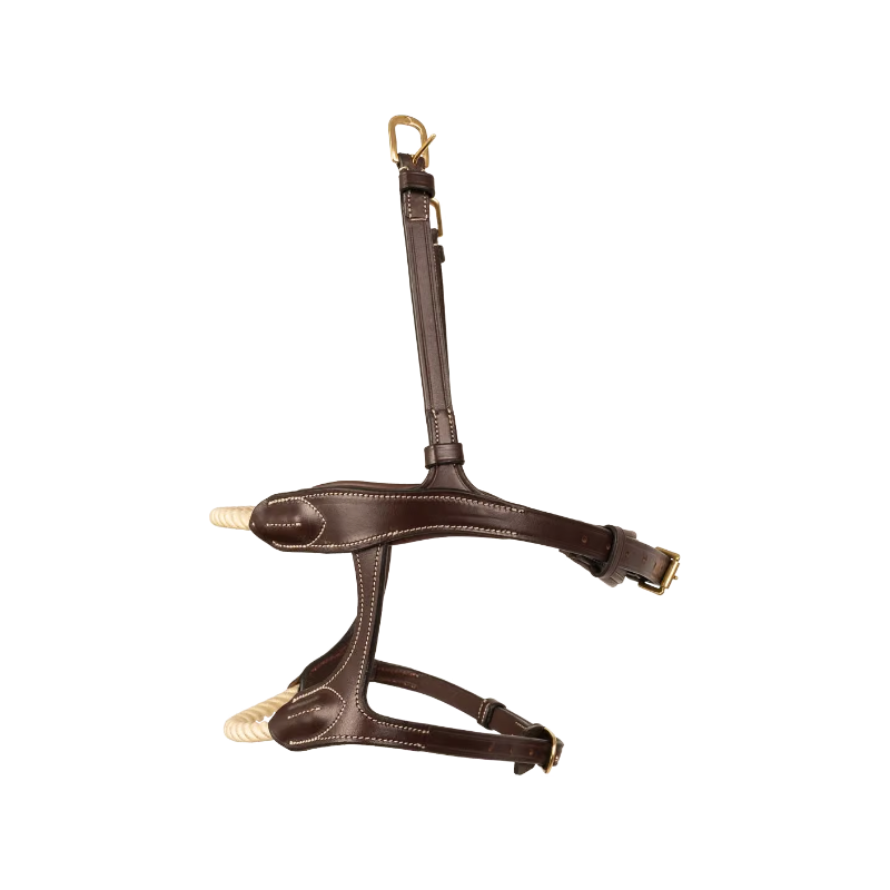 Dyon - Double muserolle corde Dy'on Collection marron
