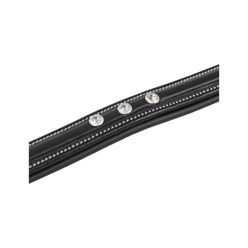 Dyon - Frontal droit 3 strass Diamant Dy'on Collection noir