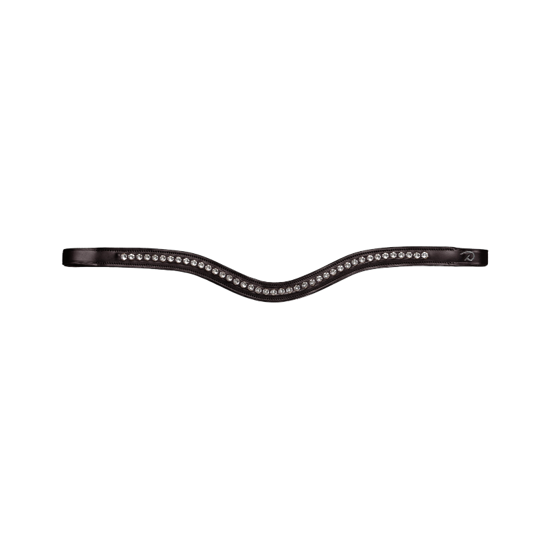 Dyon - Frontal en V Swarovski blanc New English Collection brun | - Ohlala