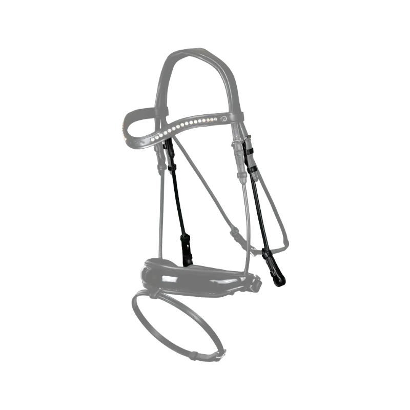 Dyon - Montants de mors Rond Leather Collection noir | - Ohlala