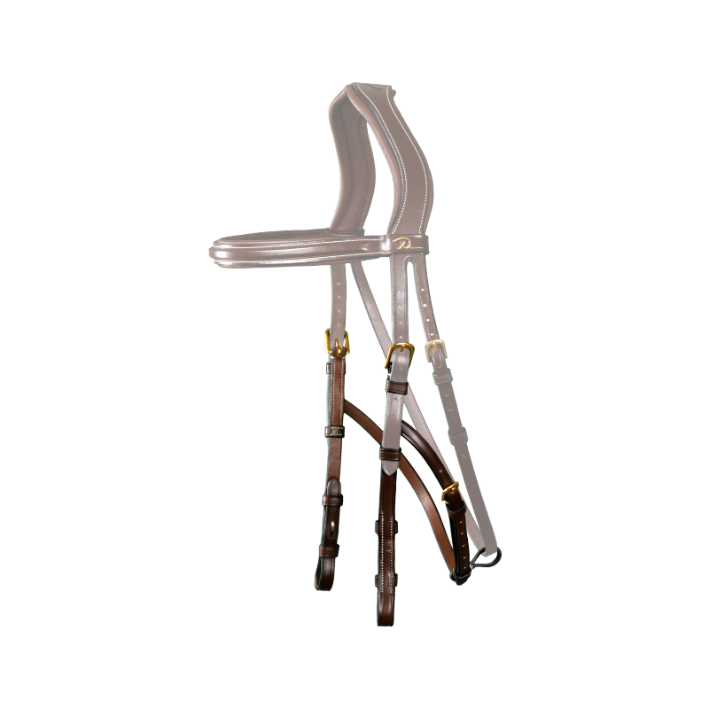 Dyon - Montants pour hackamore D Collection brun | - Ohlala