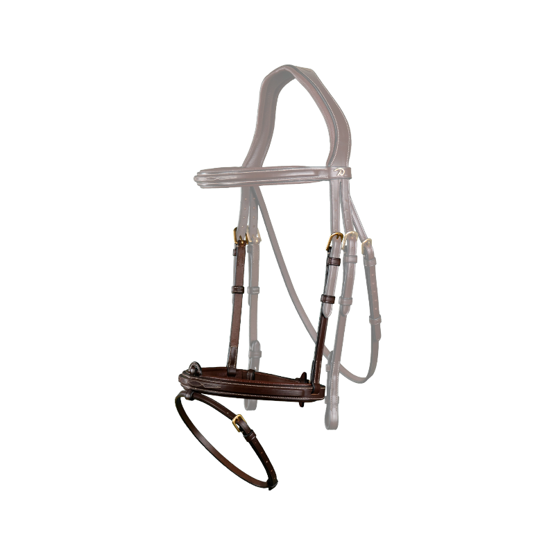 Dyon - Muserolle combinée D Collection brun | - Ohlala