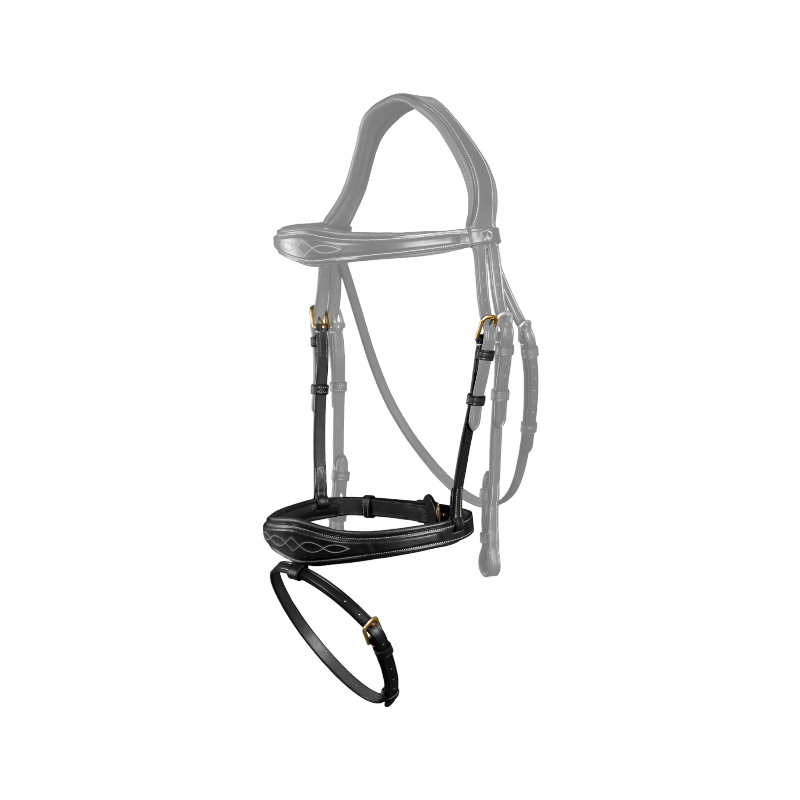 Dyon - Muserolle combinée anatomique D Collection noir | - Ohlala