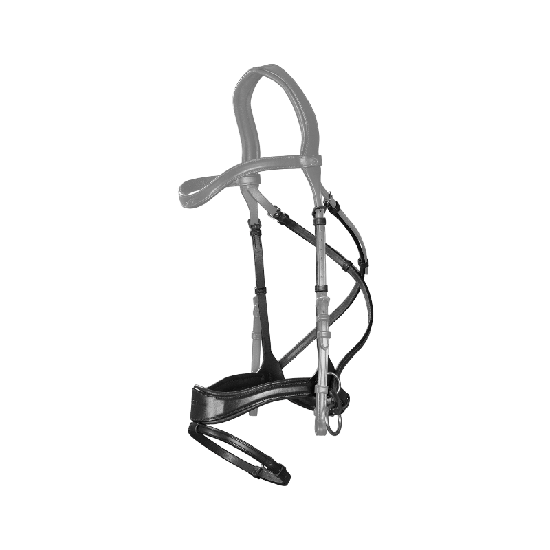 Dyon - Muserolle D Motion avec noseband New English collection noir | - Ohlala