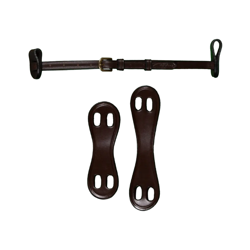 Dyon - Noseband 1/2 avec 2 attaches amovibles D Collection brun | - Ohlala