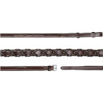 Dyon - Gevlochten teugels 5/8 US Collection bruin | - Ohlala