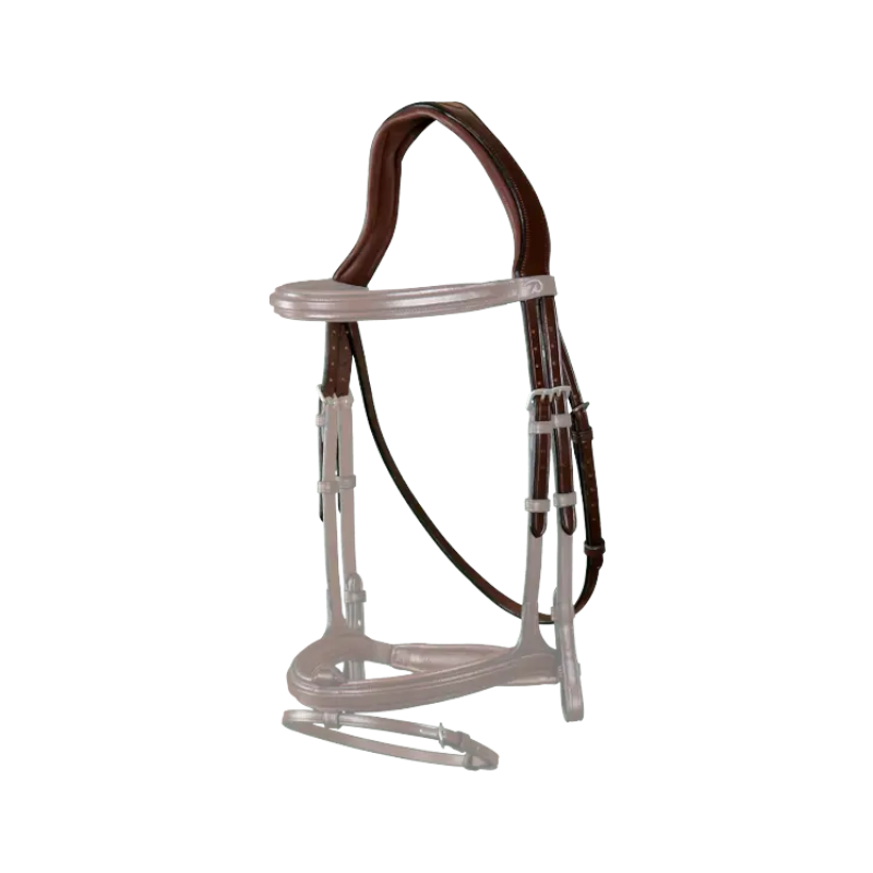 Dyon - Têtière avec sous-gorge New English Collection brun | - Ohlala