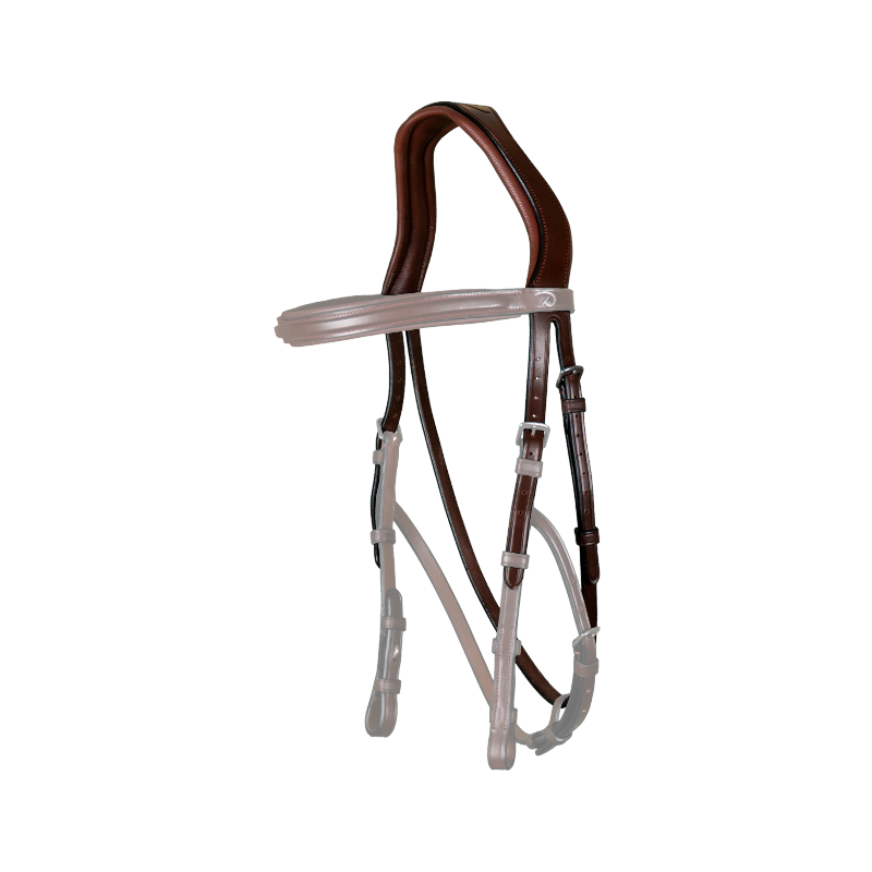 Dyon - Têtière hackamore New English Collection brun | - Ohlala