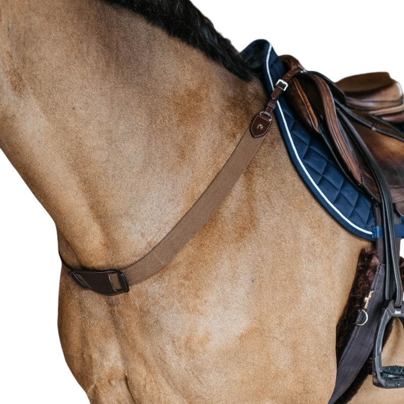 Dyon - Bricole élastique New English Collection marron | - Ohlala