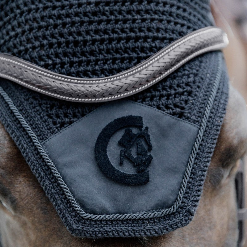 Dyon - Bridon muserolle combinée Tressé Pull Back noir | - Ohlala