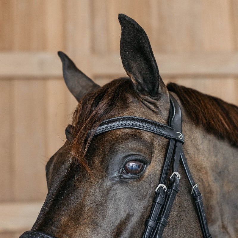 Dyon - Frontal en V Tressé New English Collection noir | - Ohlala