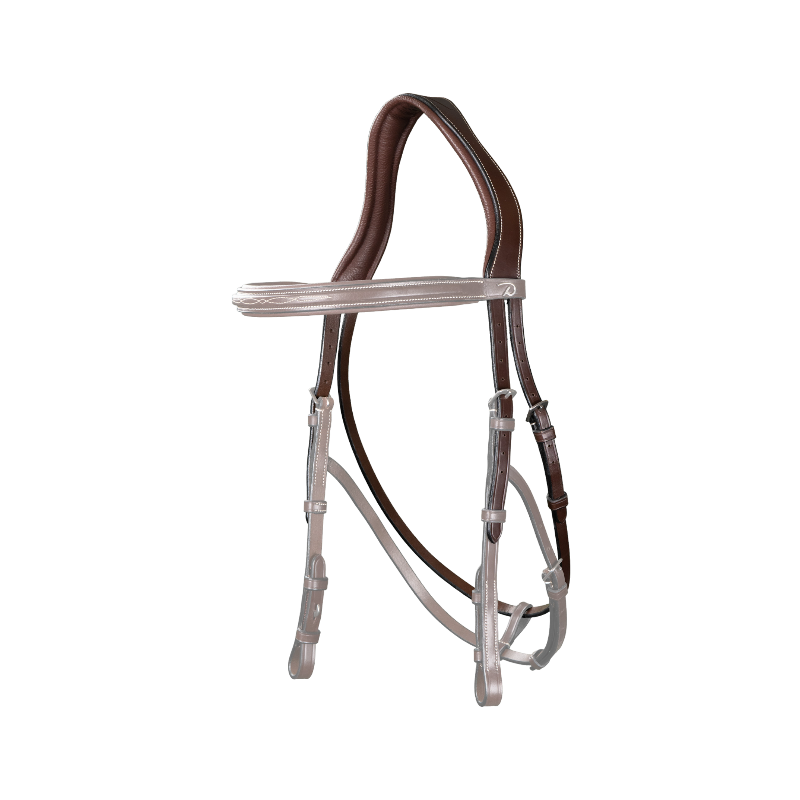 Dyon - Têtière hackamore US Collection marron | - Ohlala