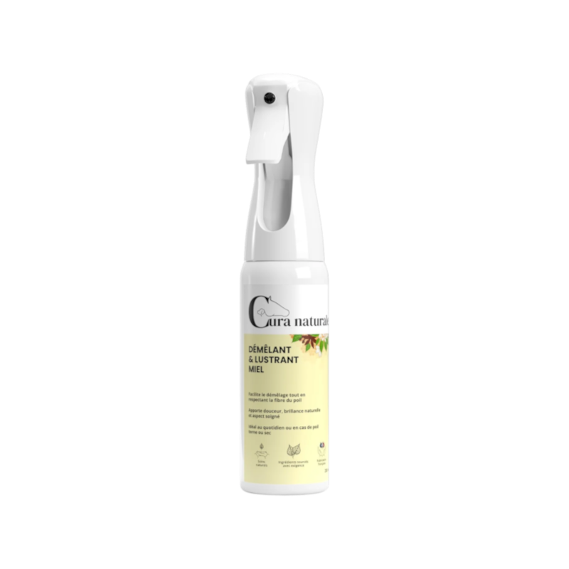 Cura Naturale - Édition limitée - Démêlant et lustrant pour chevaux miel