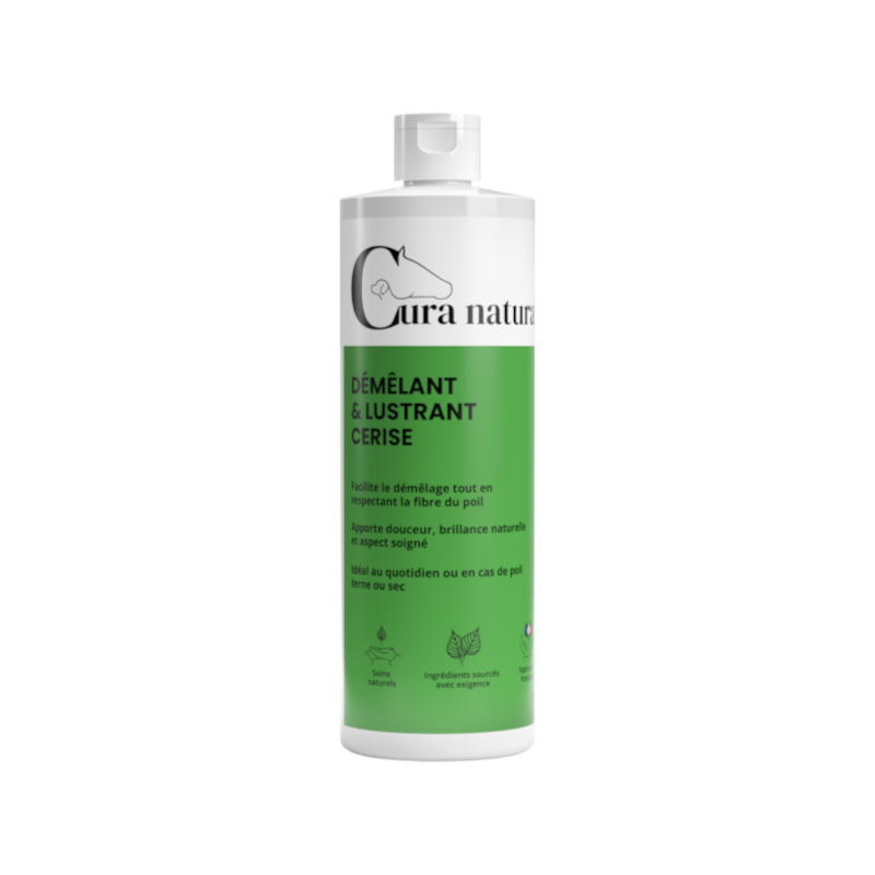 Cura Naturale - Recharge démêlant et lustrant pour chevaux cerise