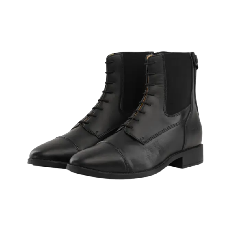 Dyon - Boots d'équitation en cuir à lacets noir