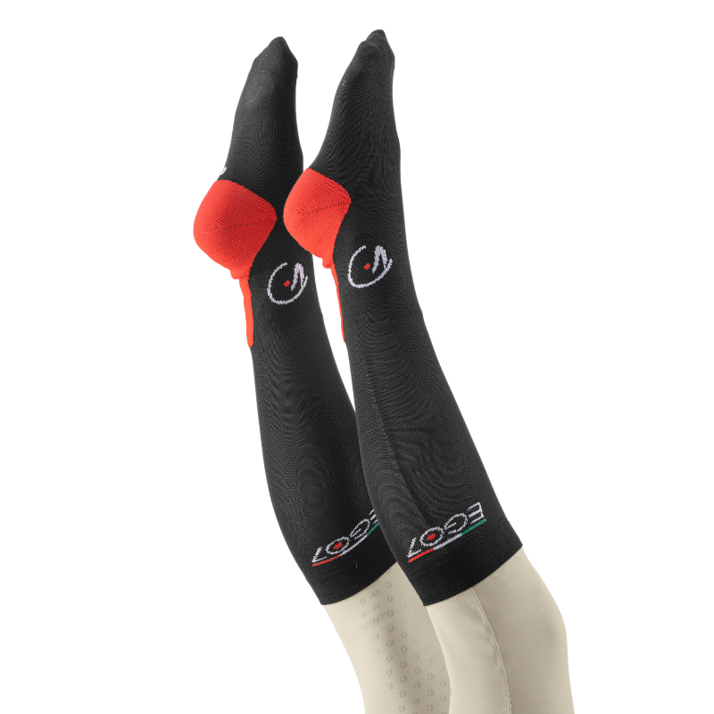 Ego7 - Chaussettes d'équitation Ego Socks noir | - Ohlala