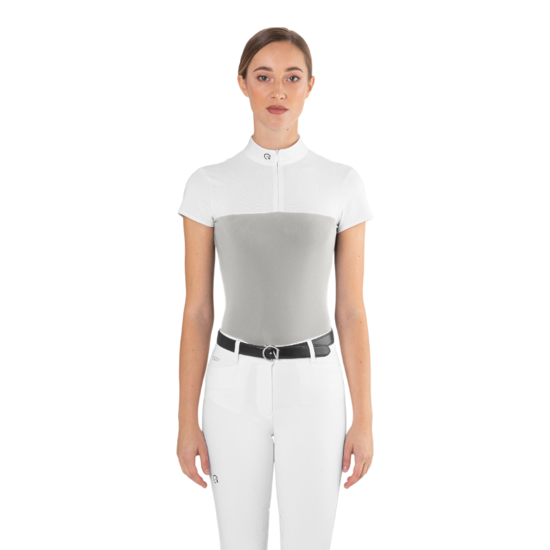 Ego7 - Polo de concours manches courtes femme Mesh ice gray | - Ohlala