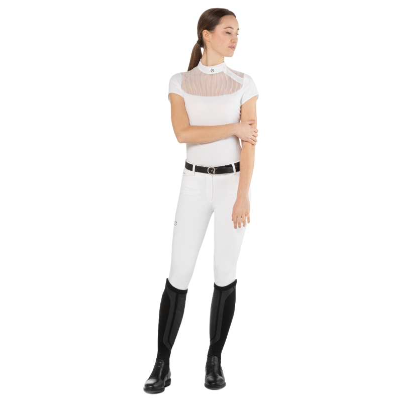 Ego7 - Polo de concours manches courtes femme Nina blanc | - Ohlala