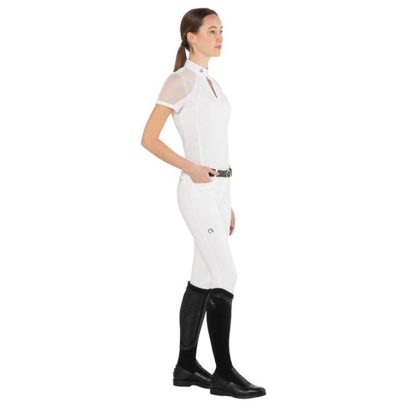 Ego7 - Polo de concours manches courtes femme Teresa blanc | - Ohlala