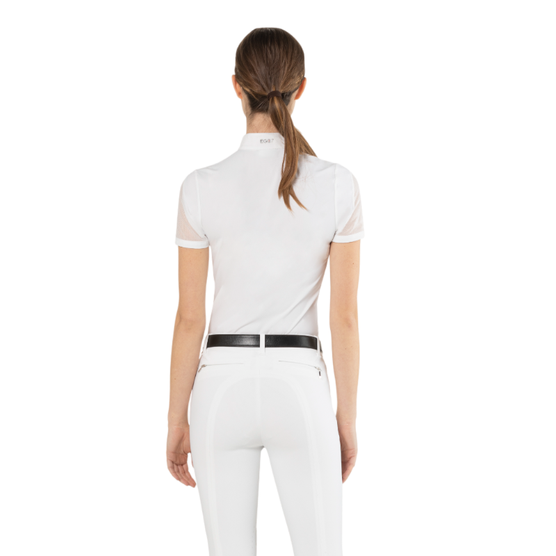 Ego7 - Polo de concours manches courtes femme Teresa blanc | - Ohlala