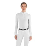 Ego7 - Polo de concours manches longues femme Mesh blanc | - Ohlala