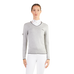 Ego7 - Damestrui lange mouwen V-Neck melange grey | - Ohlala