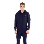 Ego7 - Heren sweater lange mouwen Hood marine | - Ohlala