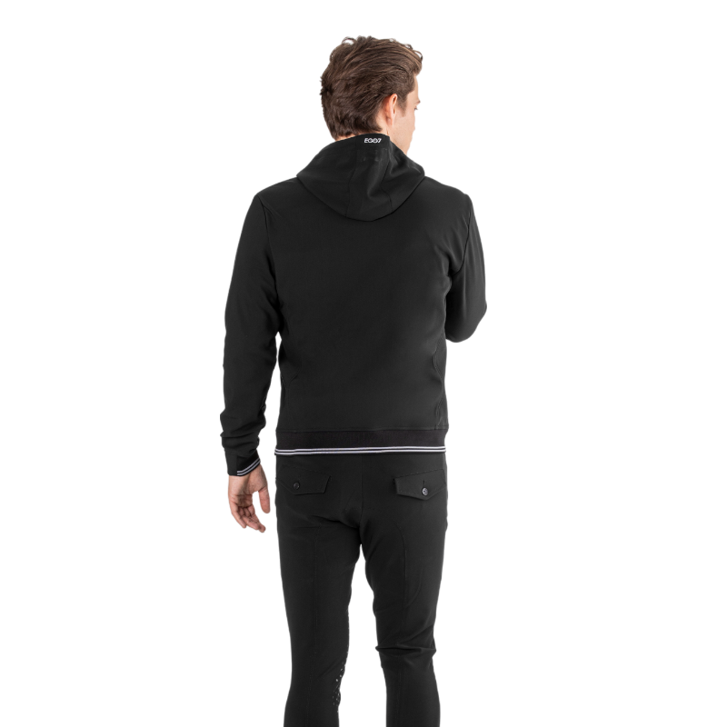 Ego7 - Sweat manches longues homme Hood noir | - Ohlala