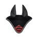 Equestrian Stockholm - Bonnet pour chevaux Modern Luxe noir/ rouge foncé | - Ohlala