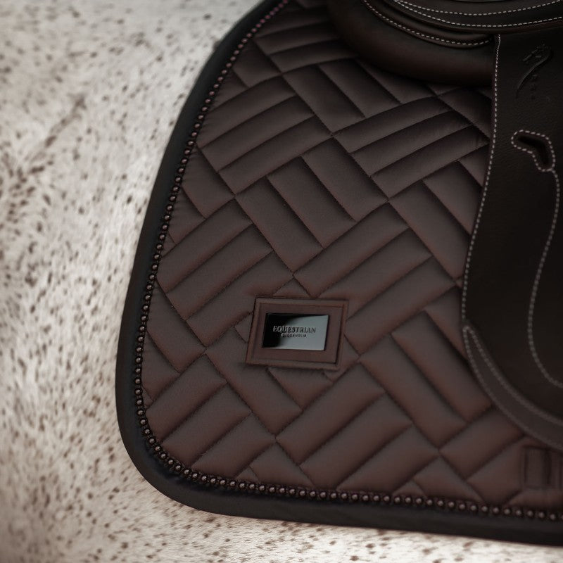 Equestrian Stockholm - Tapis de selle Modern Mocha marron | - Ohlala