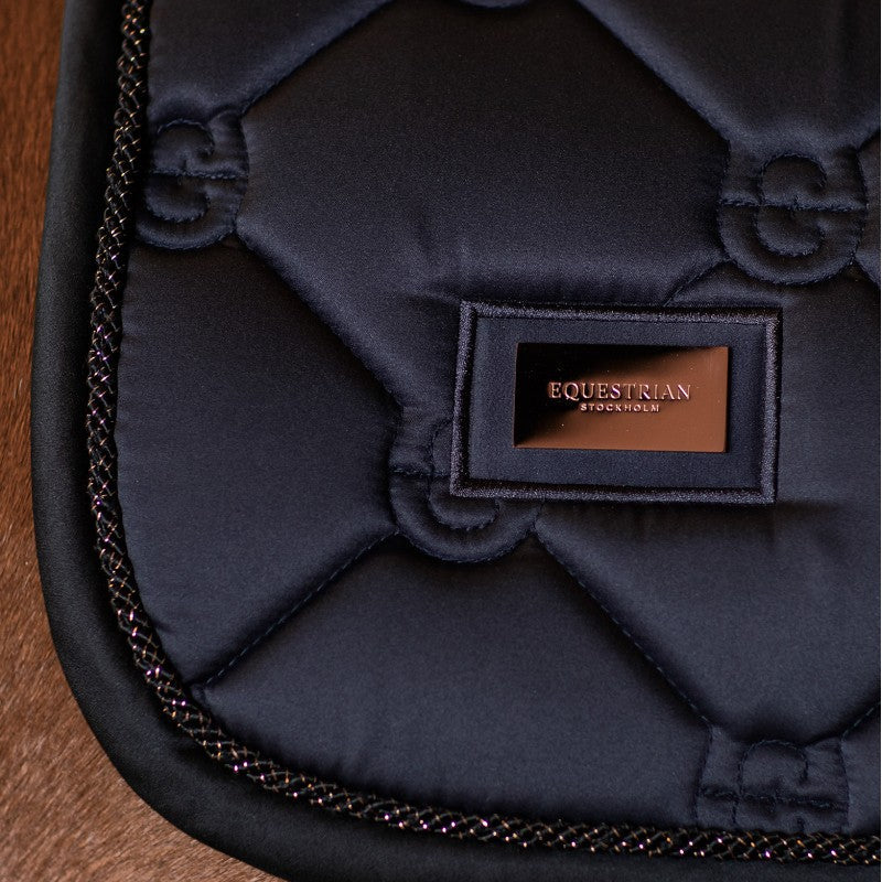 Equestrian Stockholm - Tapis de selle Dark Ocean marine | - Ohlala