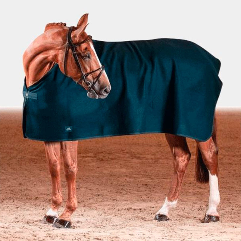 Equiline - Uitrijdeken Wool marine 0g | - Ohlala