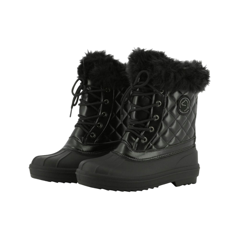 Equithème - Boots hiver "je t'aime" noir | - Ohlala
