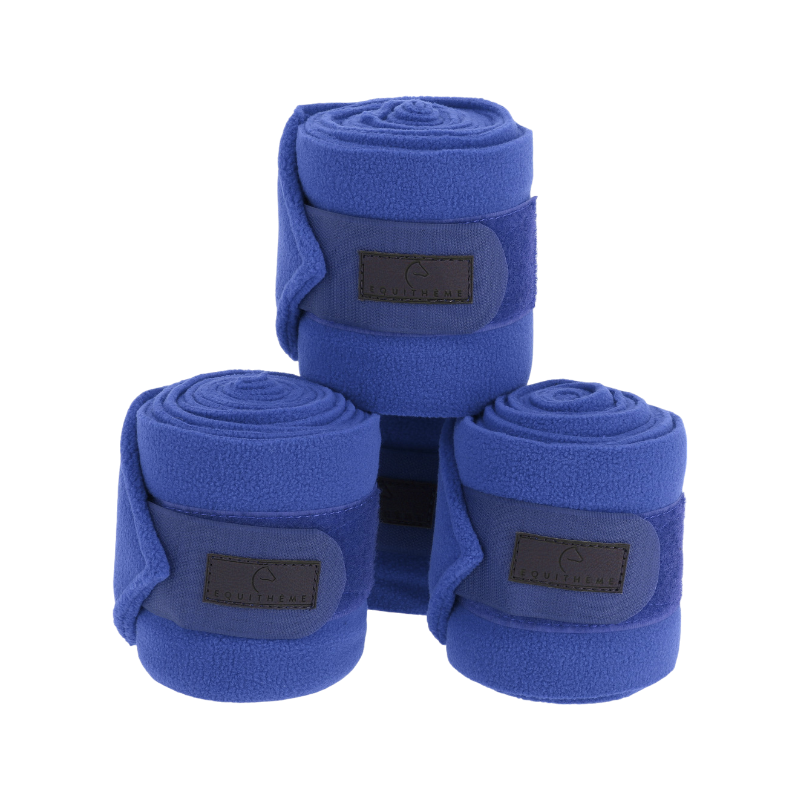 Equithème - Bandes de polo 3M bleu roi (x4) | - Ohlala
