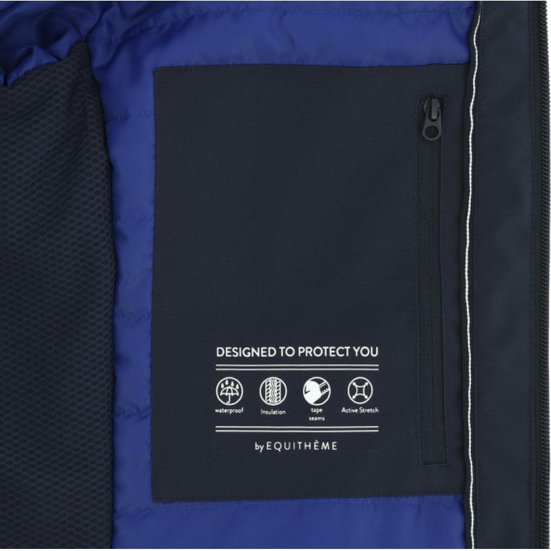 Equithème - Blouson court femme Alina marine | - Ohlala