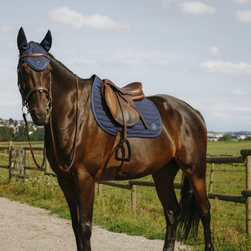 Equithème - Bonnet pour chevaux Origine Je t'aime marine | - Ohlala